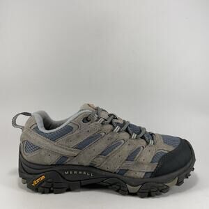Merrell Moab Ventilator Low Hiking Boots Womens Size 6.5 Gray Suede Vibram